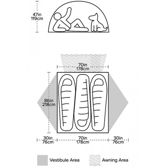 Намет Big Agnes Salt Creek SL3