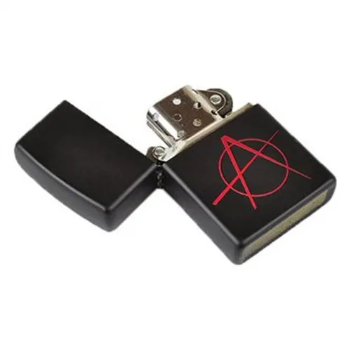 Зажигалка Zippo Black Matte Anarchy, 20842