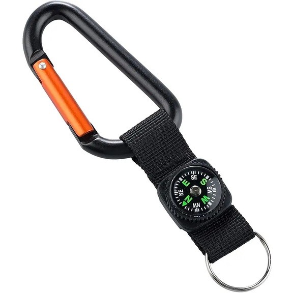 Карабін Munkees 3228 8 mm with strap, compass, keyring