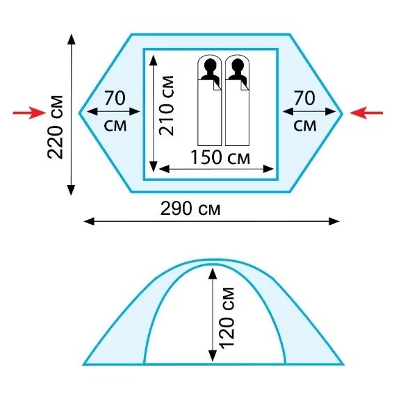Палатка Tramp Nishe 2 (v2)
