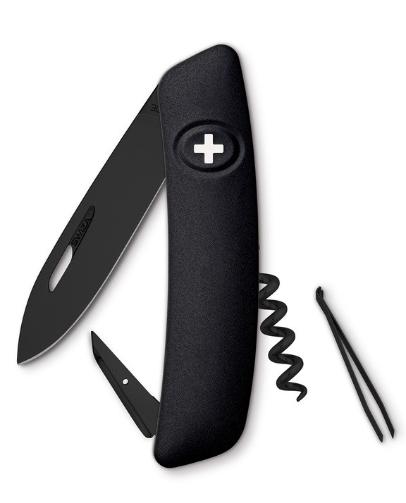 Нож Swiza D01 All Black с 6 функциями