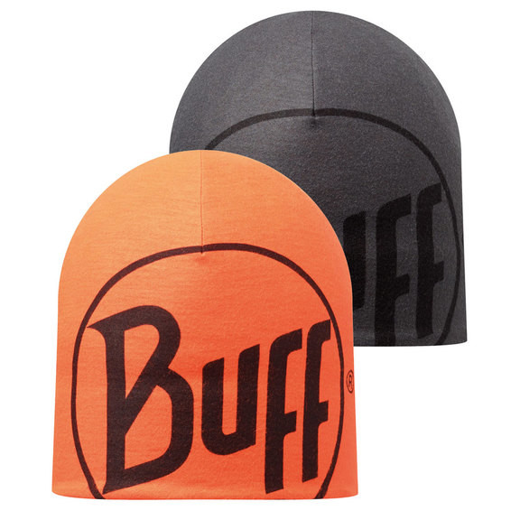 Шапка Buff Microfibre Reversible Hat R Logo Graphite/Orange