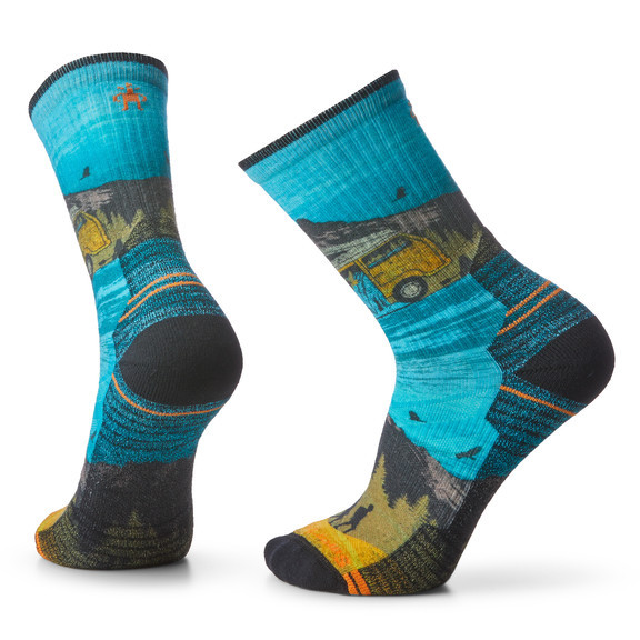 Шкарпетки чоловічі Smartwool Hike Light Cushion Great Excursion Print Crew