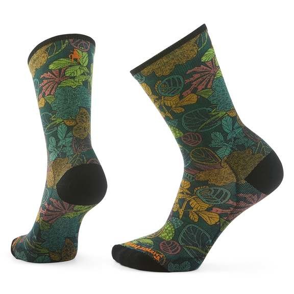 Шкарпетки чоловічі Smartwool Bike Zero Cushion Aloha Forest Print Crewi Man