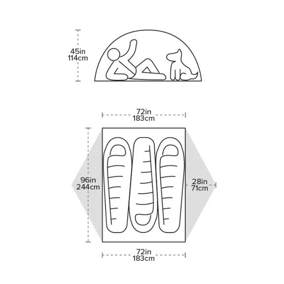 Палатка Big Agnes Copper Spur UL3 XL