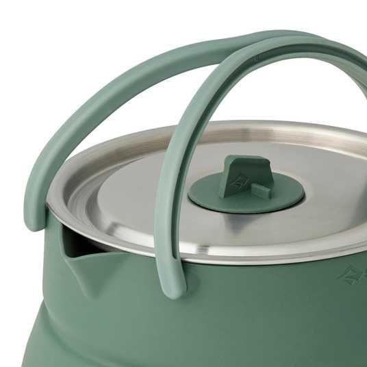 Чайник складной Sea to Summit Detour Stainless Steel Collapsible Kettle w/Sack с чехлом, 1,6 L