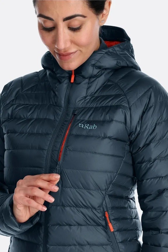 Жіночий пуховик Rab Microlight Alpine Long Jacket Womens