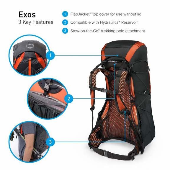 Рюкзак Osprey Exos 58