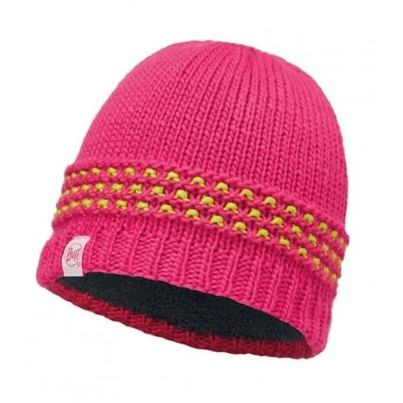 Шапка Buff Junior Knitted & Polar Hat Jambo Pink Azalea