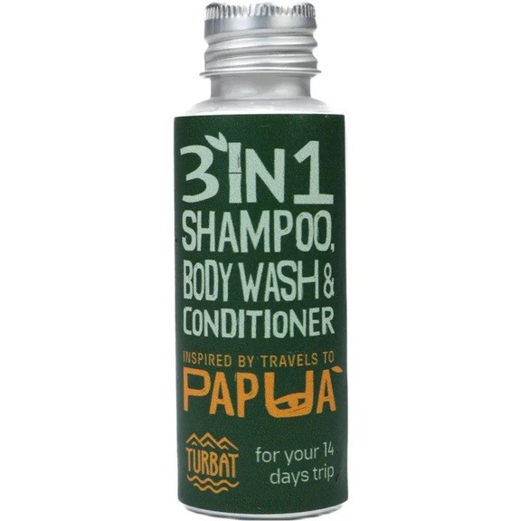 Сухий шампунь-мило-кондиціонер Turbat Papua - 30г/50мл