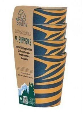Набор из 4-х стаканов Eco SouLife Sipper Cup 4pcs, 0.248 л