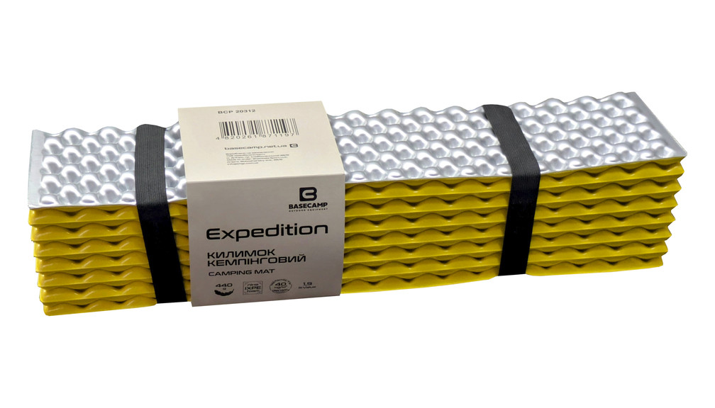 Килимок кемпінговий, каремат Base Camp Expedition IXPE, 185x55x1.5 см