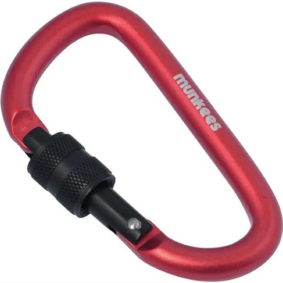 Карабин Munkees 3248 D with Screw Lock 8 mm x 80 mm