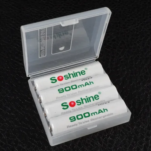 Аккумулятор никель-металлогидридный Ni-MH RTU AAA (R03) Soshine 1.2V (900mAh), 4 шт., блистер