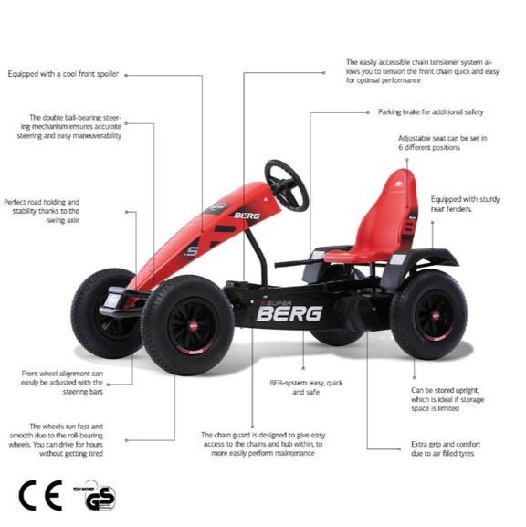 Веломобиль Berg XL B. Super Red BFR