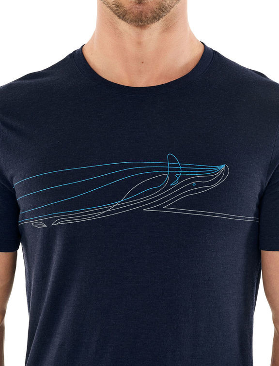 Термофутболка Icebreaker Tech Lite Short Sleeve Crewe T-Shirt Single Line Whale