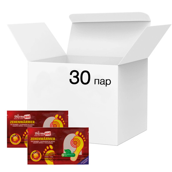 Химическая грелка для ног Thermopad Toe Warmer, 30 пар