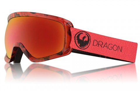 Маска Dragon D3 Lumalens Red/L.Rose  17/18