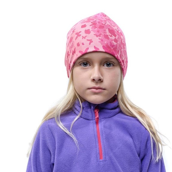 Шапка Buff Kids Microfiber & Polar hat butterfly pink