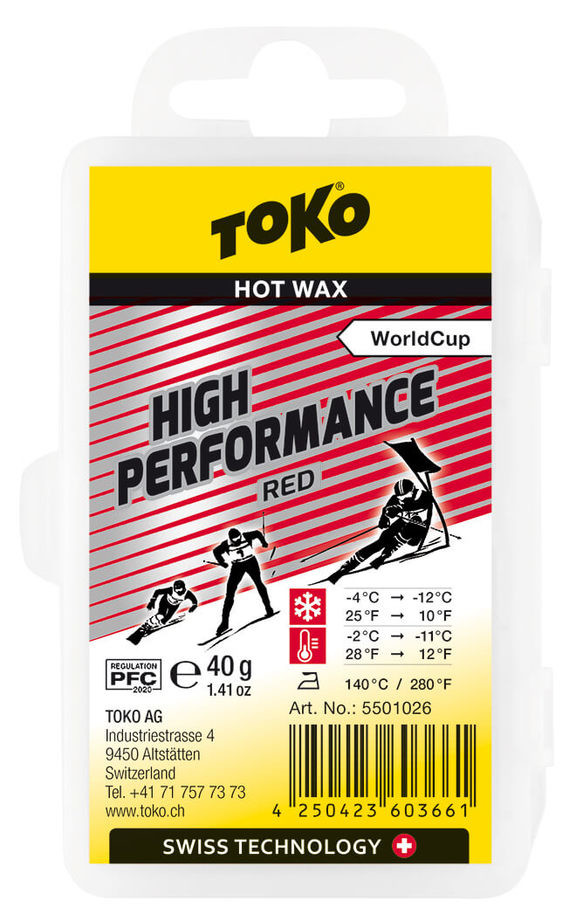 Воск Toko High Performance red 40 g