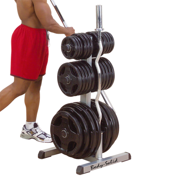 Стойка под диски и грифы Body-Solid Olympic Plate Tree Bar Holder