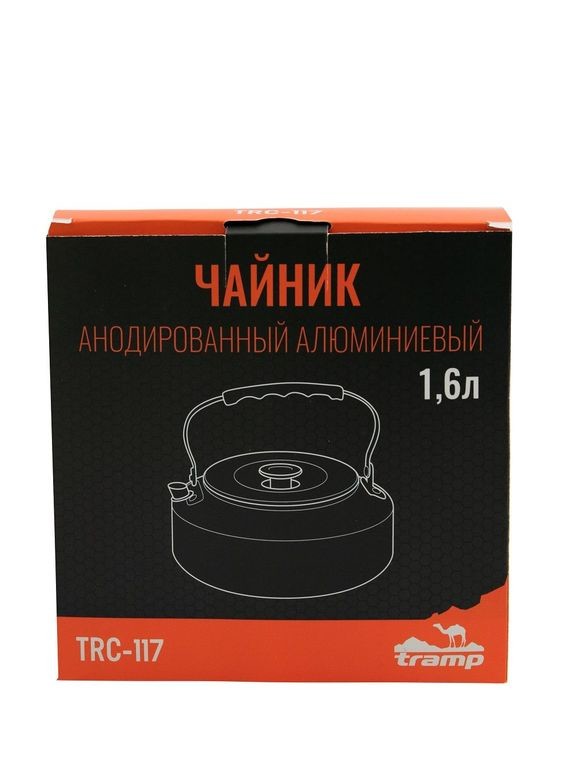 Чайник анодированный алюминиевый TRC-117 1,6 л