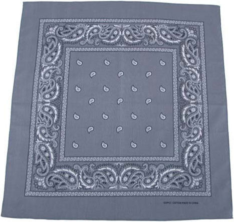 Бандана 55x55см тёмно-серая MFH 16403M (12шт.)