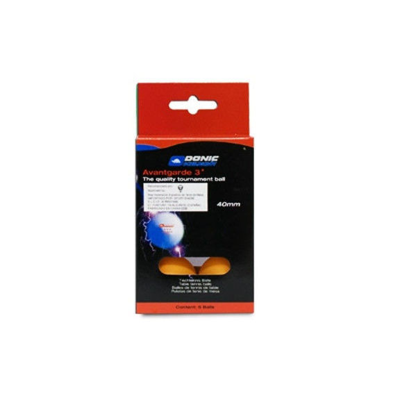 Набор мячей для настольного тенниса 6 шт Donic-SK 3* оранжевые