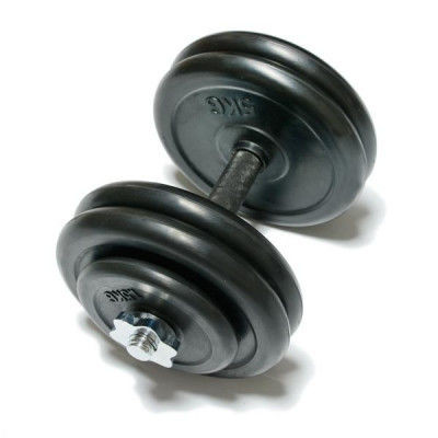 FitLogic 25 kg Rubber Dumbbell