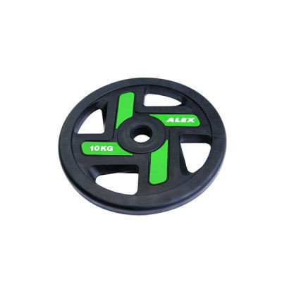 Диск Alex 4 Holes 10 кг TPU Olympic Plate