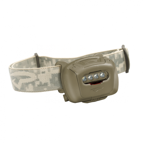 Фонарь тактический налобный Princeton Tec Quad Tactical оливковый/(красный/синий/зеленый)