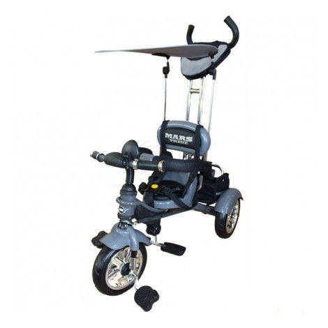 Велосипед детский трехколесный с надувными колесами  MARS Trike графит