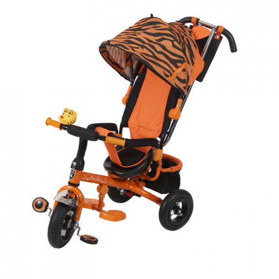 Велосипед детский трехколесный с надувными колесами  Mini Trike Zoo тигр