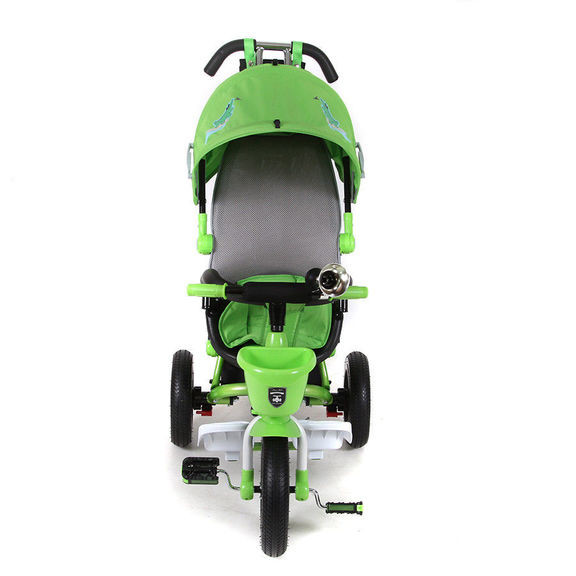 Велосипед детский трехколесный с надувными колесами  Mini Trike зеленый