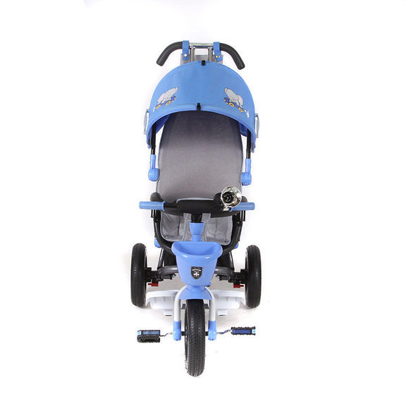 Велосипед детский трехколесный с надувными колесами  Mini Trike синий