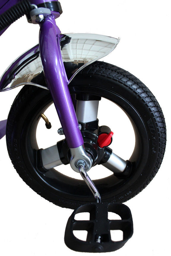 Велосипед детский трехколесный с надувными колесами  Mini Trike красный 2016