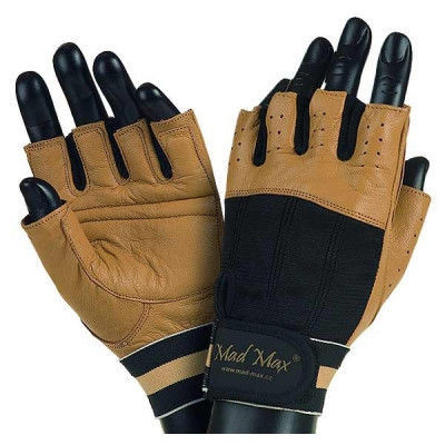 Фитнес-перчатки Mad Max CLASSIC MFG-248 коричневые L