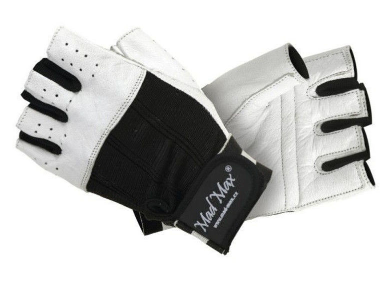 Фитнес-перчатки Mad Max CLASSIC MFG-248  белые M
