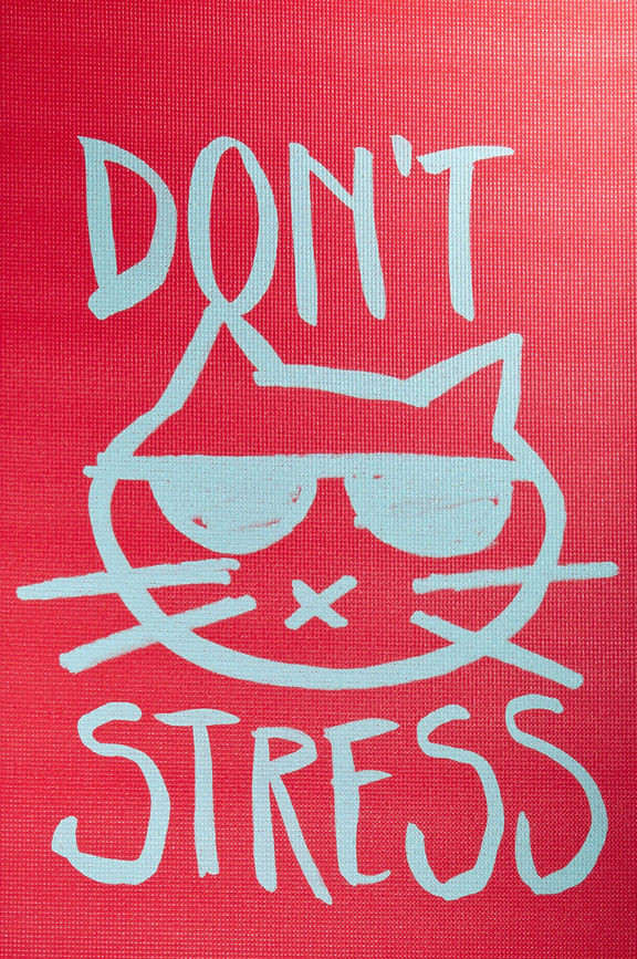 Коврик для йоги Reebok 0,4 см красный