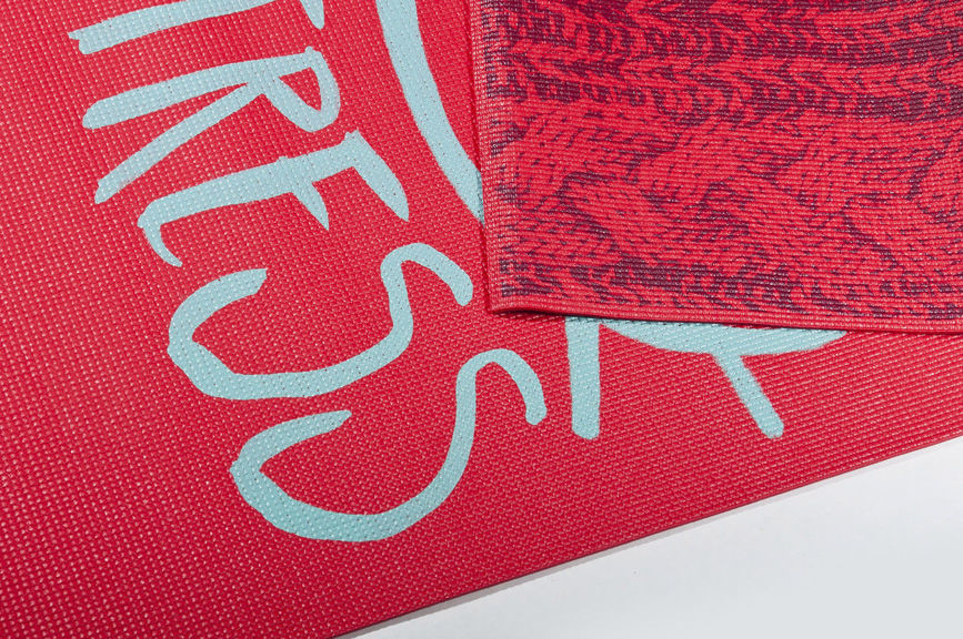 Коврик для йоги Reebok 0,4 см красный