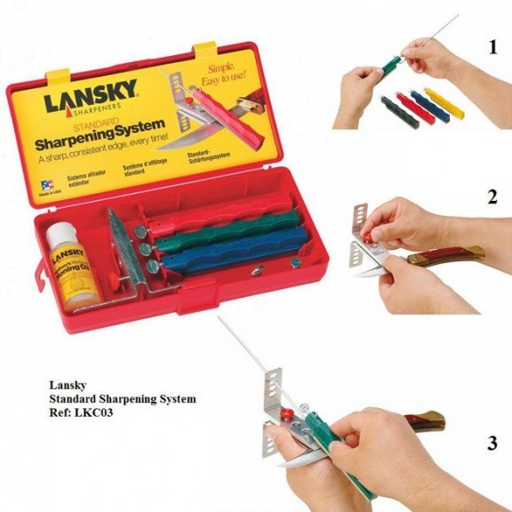 Точилка для ножей Lansky Natural Arkansas Knife Sharpening System LNLKNAT
