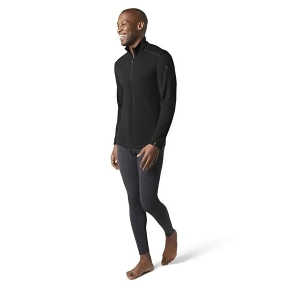 Термофутболка с длинным рукавом мужская Smartwool Men's Classic Thermal Merino Base Layer 1/4 Zip Boxed