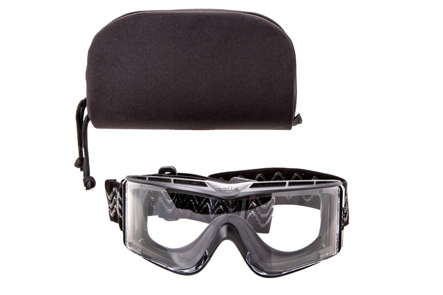 Очки тактические Bolle X1000 черные с прозрачными линзами