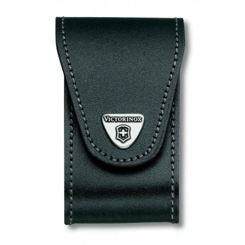 Чехол Victorinox поясной черный кожаный 4.0521.32