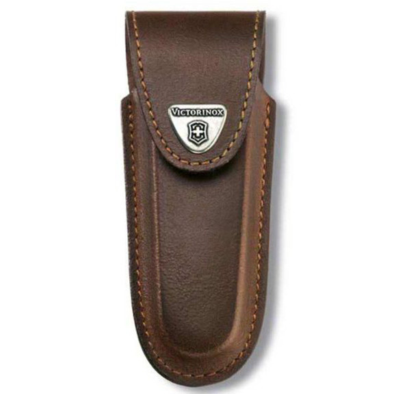 Чехол Victorinox поясной кожаный с кнопкой 4.0533