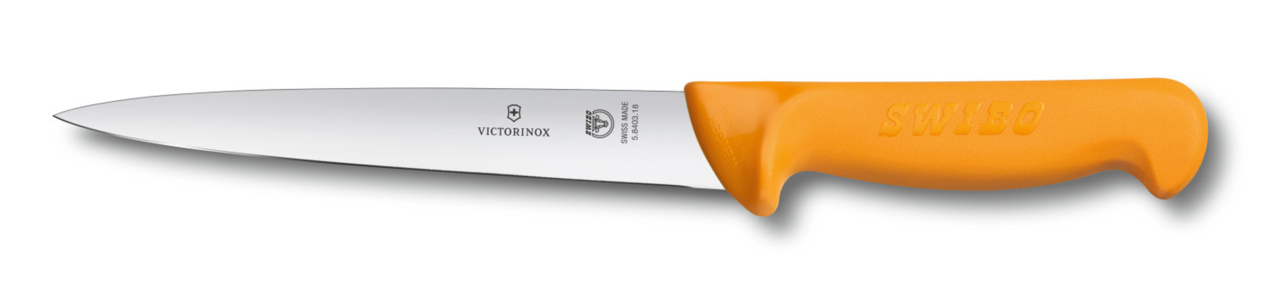 Нож кухонный Victorinox Swibo, Filleting, желтый, 18 см