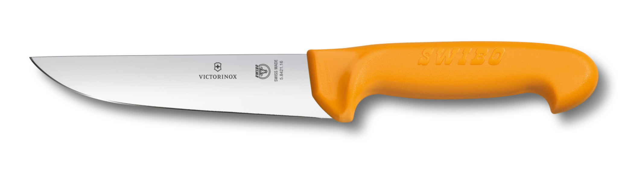Нож кухонный Victorinox Swibo, Butcher, желтый, 14 см