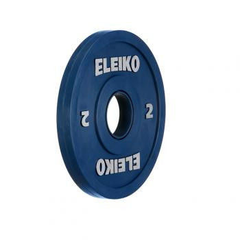 Олимпийский диск ELEIKO 2,0 кг для соревнований по тяжелой атлетике, цветной