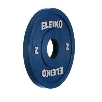 Олимпийский диск ELEIKO 2,0 кг для соревнований и тренировок, цветной