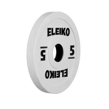 Олимпийский диск ELEIKO 5,0 кг для соревнований и тренировок, цветной